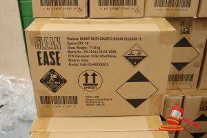 2x BOXES OF CLEAN EASY HEAVY DUTY DRAIN CLEANER, 1L PER BOTTLE, 20x BOTTLES TOTAL