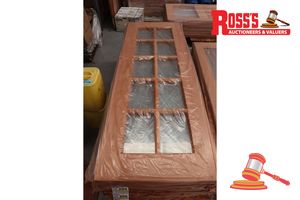Timber Door With 10x Glass Panels, Code: Kj 20, 2040 X 720 X 40mm