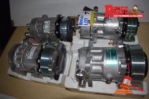 4 x Unused Sanden 24Volt Automotive Air Conditioning Compressors, Types SD7H15, U4306 & U4299