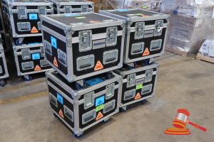 1 · 4 X CHAINMASTER CHAIN HOIST MOBILE ROAD CASE (BLACK) WITH CUSTOM INTERNAL PARTITIONING. USED FOR CHAIN BLOCK/HOIST STORAGE. LAMINATED PLYWOOD CONSTRUCTION. CASE DIMENSIONS 600 X 600 X H580MM. (18/21/28/37)