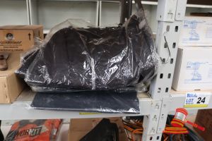 9 · BUNDLE WITH 5x ASSORTED LADIES WORK SKIRTS, SIZES: 12, 16 & 18 AND 7x LADIES NAVY WORK PANTS, SIZE: 18