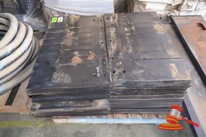 116 · APPROX 50 X RUBBER WEAR PLATES, ASSORTED WIDTHS , APPROX 660MM L , (SOME MARKS), ON PALLETS