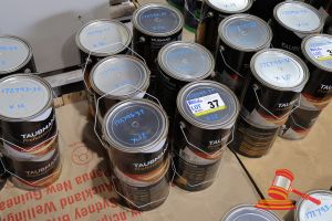 37 · 12 X TAUBMANS PROFESSIONAL EXTERIOR GLOSS PAINT CANS, ACCENT, WATER BASED, 4L