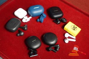 21 · 7 X PAIRS OF EARBUDS MARKED BOSE (2), DC, JBL, OPPO, PHILLIPS, FUSE. IN ASSORTED USED CONDITION. UNTESTED