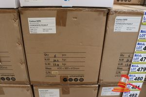 Box Of Unios 28w Ceiling Lights, Model: Contour S370, Length: 370mm, Beam: 110°F, Cct: 4000k, Finish: Textured White
