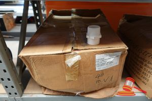 1 X Copeland Industries 40mm Male Valve Adaptor, White, Part Number: Mpo021, Carton Qty: Approx 250 Loose (Poss Unused, Boxed)