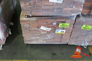 34 · PACK OF JARRAH DECKING 86 x 19 x 900mm FEATURE, 108 LM, PACK# 320028689, TRANSPORT DIMS - L 900 x H 450 x W 500.
