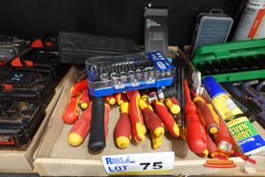 Various Hand Tools, Including Two Socket Sets, One Precision Screwdriver Set And One Large Alan Key Set