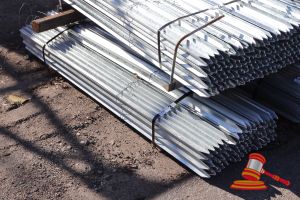 Approx 100 X 1.8m Galvanized Steel Posts, Some Marks