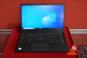 2 · LENOVO THINKPAD X1 CARBON LAPTOP, 14 INCH LCD, INTEL I5 8250U CPU 1.6GHZ, 8GB RAM, 256GB SSD, OS INSTALLED, UNTESTED SN: PF1F4DMR, UNTESTED (SOME MARKS / NO CHARGER)