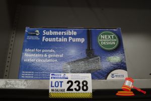 PONDMATE SUBMERSIBLE FOUNTAIN PUMP FOR PONDS, FOUNTAINS AND GENERAL WATER CIRCULATION, UNTESTED