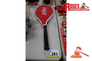 283 · VINTAGE ROYAL TENNIS RAQUET WITH COCA-COLA CASE