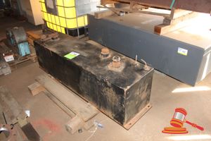DIESEL TANK. BLACK. APPROX 1420 X 380 X 380 X 3MM. DIESEL FUEL TANK FOR UTE
