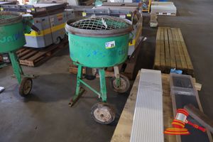 25 · 1 X UNIMEC FORGED ACTION PAN MIXER, MODEL: FG1515MM, 230V, 24 RPM, 110KG CAPACITY, APPROX; 670MM D X 1.1M H, USED CONDITION, SOME RUST/MARKS