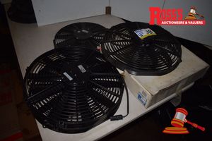 5 x Unused SPAL Automotive 12Volt A/C Pusher Fans, VA13-AP9, VA18-AP51, VA18-AP71