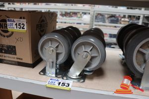 153 · 8x CASTOR WHEELS, 4x SWIVEL, 4x FIXED