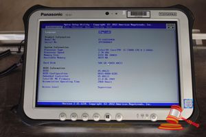 Panasonic Fz-G1 Toughpad, Intel Core I5 7300u 2.60ghz Cpu, 8gb Ram, 500gb Ssd / No Os, 2469 Hours, Sn:2ftsd48069 An:Itt35534, Untested ( No Charger / Some Marks)
