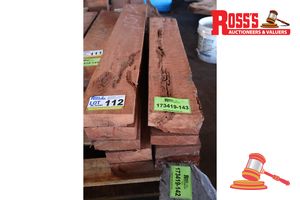 112 · JARRAH (BOARDS) VARIOUS SIZE ETC, L800/1050mm x 140/150mm x D 45/50mm QTY 10, APPROX