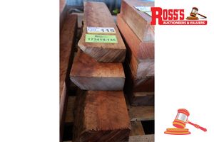 Jarrah Off Cut Slices, L650/800mm X W120/150mm X D 45/50mm, Qty 3, Approx
