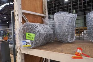 200 · APPROX 30 X CHROME WIRE BOWLS. APPROX DIAM 240 X H120MM
