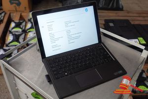 Hp Elite X2, Model: 1012 G2, Intel Core I5-7200 Cpu 2.5ghz, 8gb Ram, 256gb Ssd, No Os, Dents And Scratches On Rear, Untested, Sn: 5cg8031qsg, An: Itt24942, Keyboard Cover Included (Some Marks / No Charger)
