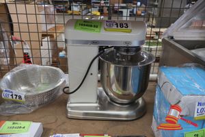 183 · CATERCOOK PLANETARY MIXER 7LT WITH WHISK- HOOOK - PADDLE. (UNUSED)