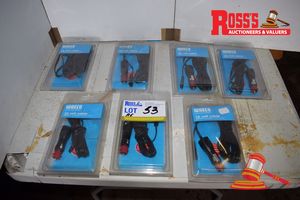 Unused Lot of 7 Waeko 12Volt Fridge Power Cables, 2.8metres Long