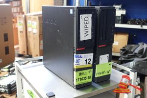 2 X Lenovo Thinkcentre Desktop Pc'S, Model: M900, Intel I5 6500 3.2ghz Cpu, 8gb Ram, 500gb Hdd , No Os, Untested, Sn: Pc0k2rr1 / Pc0ld3gr , An: Itt21325 / Itt21438 (Some Marks / No Cables)