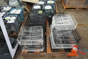 91 · APPROX 35 X ASSORTED GLASS RACKS.