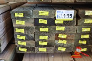 155 · 18x LENGTHS OF NON-STRUCTURAL, H4 TREATED PINE TIMBER, APPROX 120 x 45mm x 3m