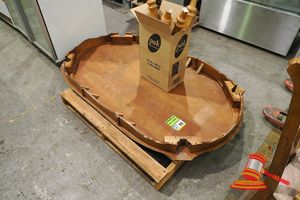 65 · WOODEN DINING TABLE & 6 CHAIRS