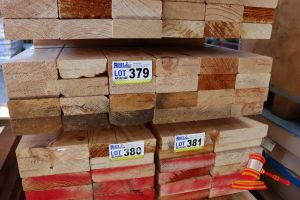 379 · 24x LENGTHS OF NON-STRUCTURAL, UNTREATED PINE TIMBER, APPROX 120 x 45mm x 2.4m
