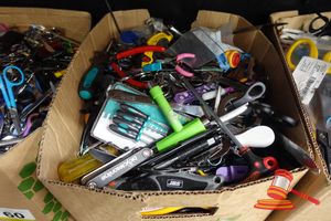 1 BOX OF SURRENDERED ITEMS, NO INSPECTION