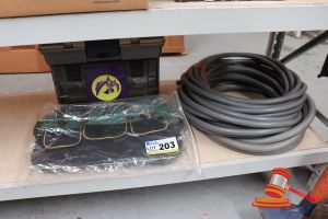203 · BUNDLE WITH TOOL BOX, BAG AND HOSE REEL