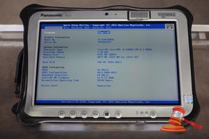 Panasonic Fz-G1 Toughpad, Intel Core I5 6300u 2.40ghz Cpu, 8gb Ram, 500gb Ssd / No Os, Peeling Rubber Edging, 10110 Hours, Sn:7htsa53479 / An:Itt21922, Untested ( No Charger / Some Marks)