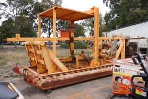 Jec Dewatering Bund With 230mm Valve Controlled Piping, Come With 2 Pallets Of Spare Parts, Which Include; Metal Piping, Cogs, And Valve Bodies, Approx; 2.2m W X 6.2m L X 3.2m H, Some Marks/Rust, Untested (Asset No:17h212) (S44#Ritm6438724, Dr#52496,Yandi)