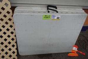 49 · 2 X FOLDING TABLES, WHITE (SOME MARKS)(171656-73)