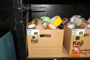 46 · BOX OF ASSORTED TAPE