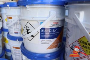 466 · 2x TUBS OF ECO-CHLOR DRY CHLORINE TABLET BACTERICIDE (GRANUALR), 10kg PER TUB