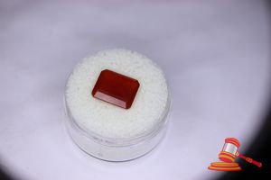 43 · FIRE OPAL, EMERALD CUT, 3.8 CTS