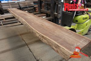 8 · JAR235 - JARRAH FEATURE AND BETTER GRADE 350-450x55mm @ 3.3m - Rough Sawn Slab