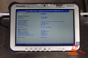 39 · PANASONIC FZ-G1 TOUGHPAD, INTEL CORE i5 7300U 2.60GHZ CPU, 8GB RAM, 500GB SSD / NO OS, 2750 HOURS, SN:1JTSC03476 AN:ITT33936, UNTESTED ( NO CHARGER / SOME MARKS)