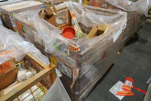 Metal Crate Containing Approx 20 Hazard Free Spinning Turbines, Approx 20cm X 30cm Diameter, 4 X 4l White Balmet Paint Assortment Of Washes Of Various Sizes, Scania 2261826 Brake, Slack Adustment, Assortment Of Caterpillar Parts Which Include 340-6226 Tube, Gasket 2446925 Plate, 9d0498 Bushing And Other Caterpillar Partsand 500hr Service Kits