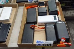100 · APPROX 7 X POWER BANKS, VARIOUS BRANDS AND MH CAPACITY INCLUDING CYGNETT & ANKER (UNTESTED)