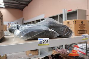 206 · 3x PAIRS OF LONG SAFETY BOOTS, SIZE: US 10/EU 44