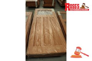 Timber Door With Panel (No Glass), Code: Ed 84, 2040 X 820 X 40mm