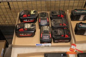 7 X Milwaukee Batteries Including 3 X M18 8.0ah, 2 X M18 6.0ah, 2 X M18 12.0ah. Untested