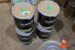 62 · 4 X TAUBMANS PROFESSIONAL OIL BASED ENAMELS, 10L, WHITE, GLOSS