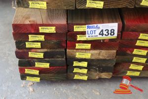438 · 14x LENGTHS OF NON-STRUCTURAL, H4 TREATED PINE TIMBER, APPROX 170 x 35mm x 3m