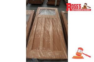 Timber Door With Panel (No Glass), Code: Ed 84, 2040 X 870 X 40mm